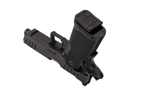 The Springfield Armory 1911 DS Prodigy AOS 9mm Pistol features polymer grips.
